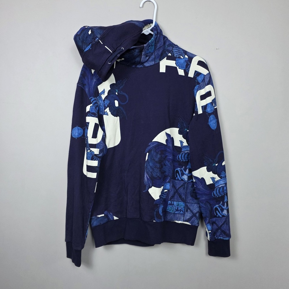 G-Star RAW Graphic Hoodie  Shield 1 Core Sweatshirt Blue Mens M